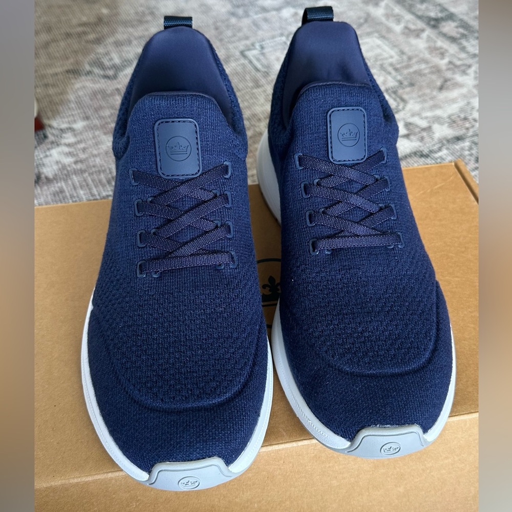 Peter Millar Navy Tellustride Knit Men's Casual Sneakers